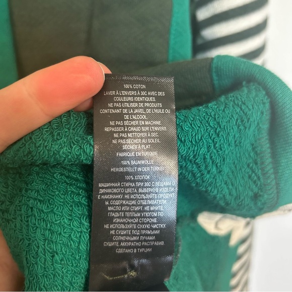 NWT Ted Baker Otlyrun Striped Rugby Top Sz 5 Green - Picture 12 of 14